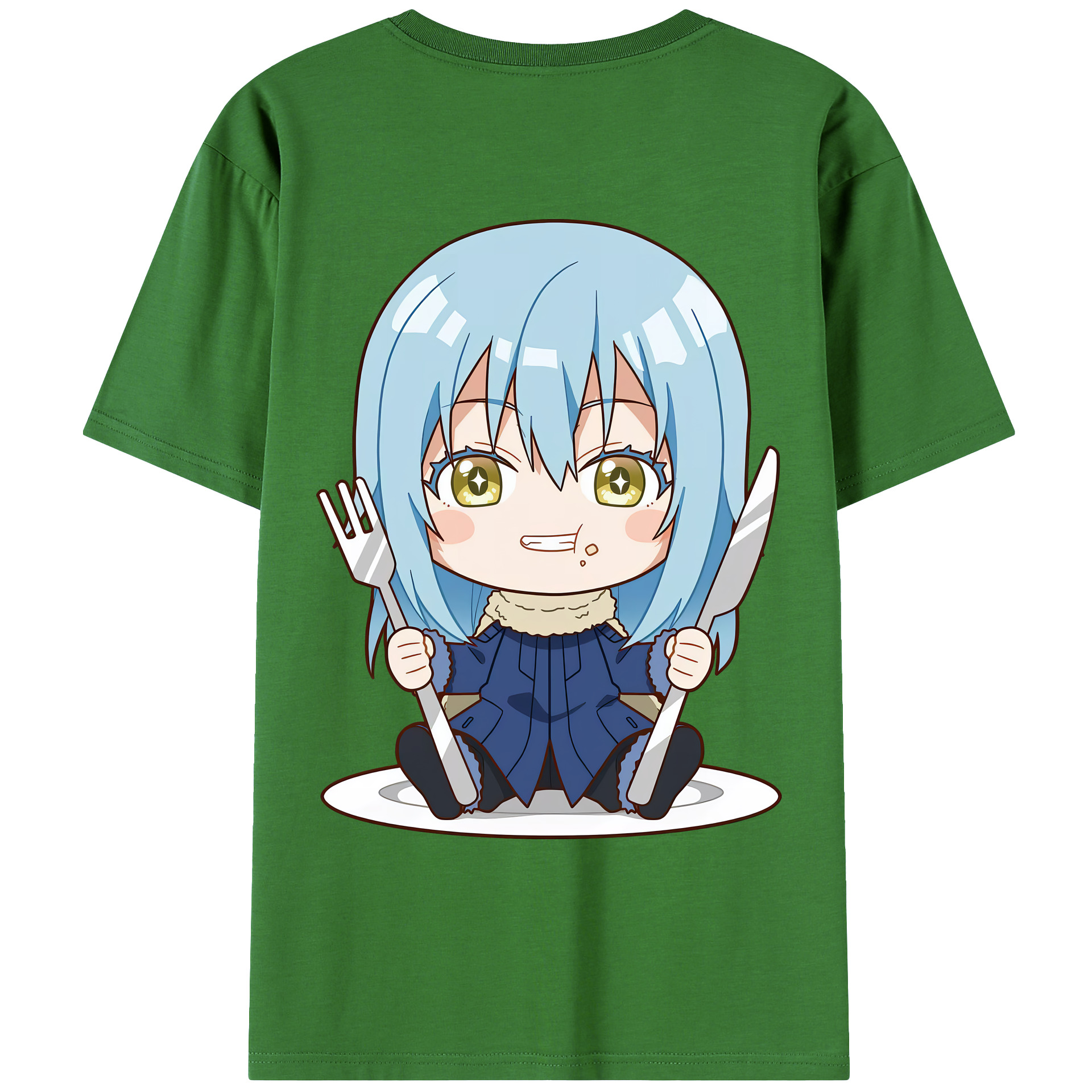 （画像用） 転スラ Regarding Reincarnated to Slime レディース半袖Tシャツ(バックプリント)